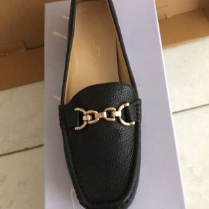 Marc Fisher black leather loafers